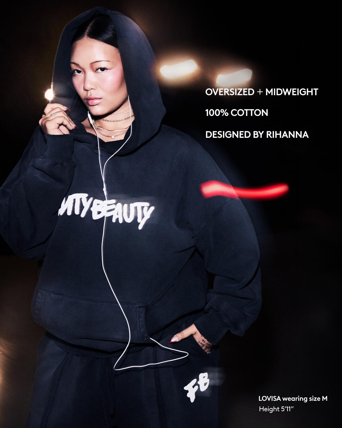 Fenty Beauty Oversized Unisex Hoodie — M