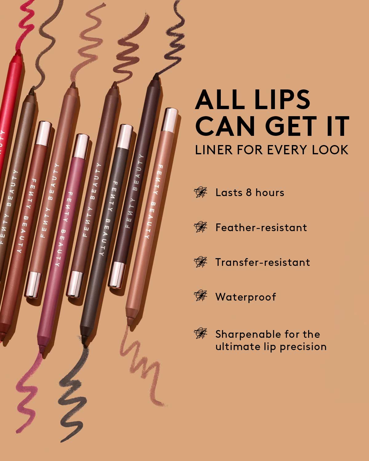Trace'd Out Longwear Waterproof Pencil Lip Liner — Whiskey