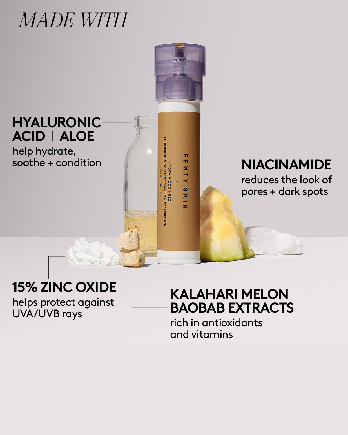 Hydra Vizor Huez Tinted Moisturizer Broad Spectrum Mineral SPF 30 Sunscreen Refill — 2