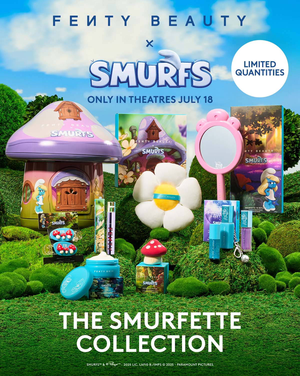 Smurfette Smooches Lip Essentials Duo + Keychain